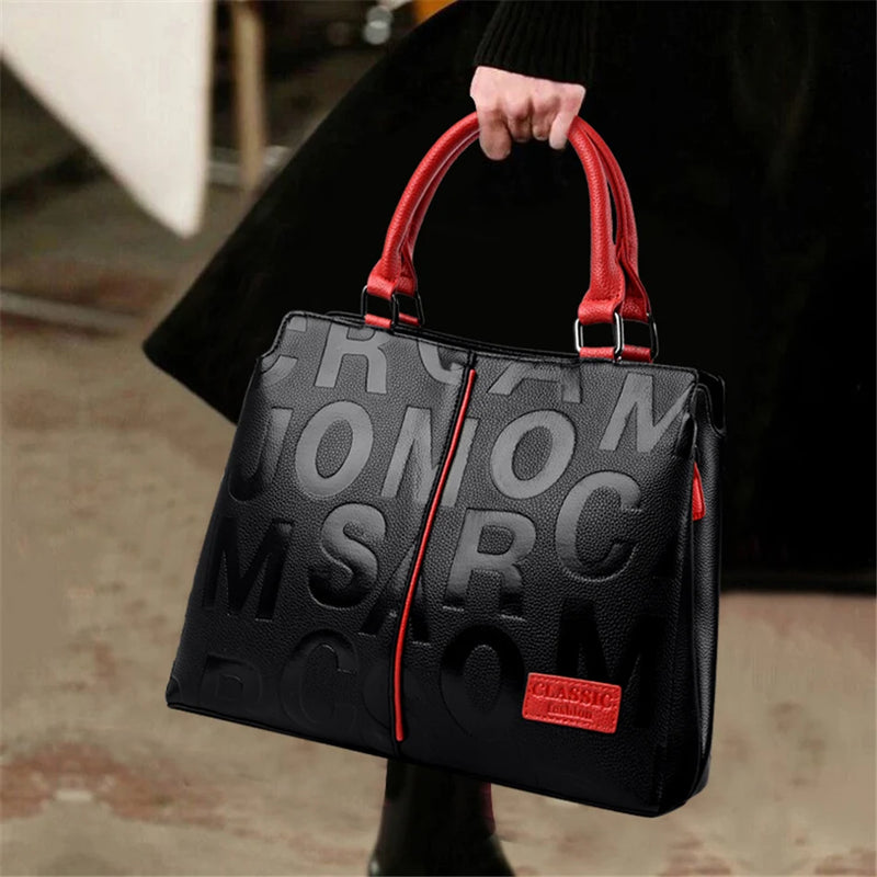 Bolsa Feminina Grande de Couro Sintético