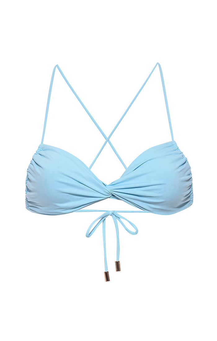 Icey Twist Bandeau Bikini Top