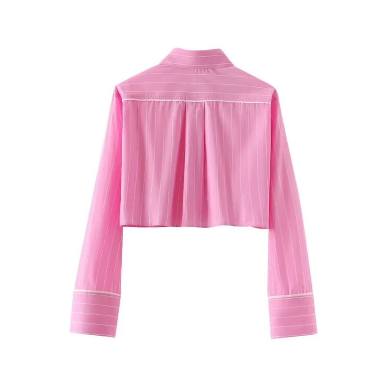 Conjunto Pink - Camisa Recortada e Calça com Cordão ajustavél - DermeBela