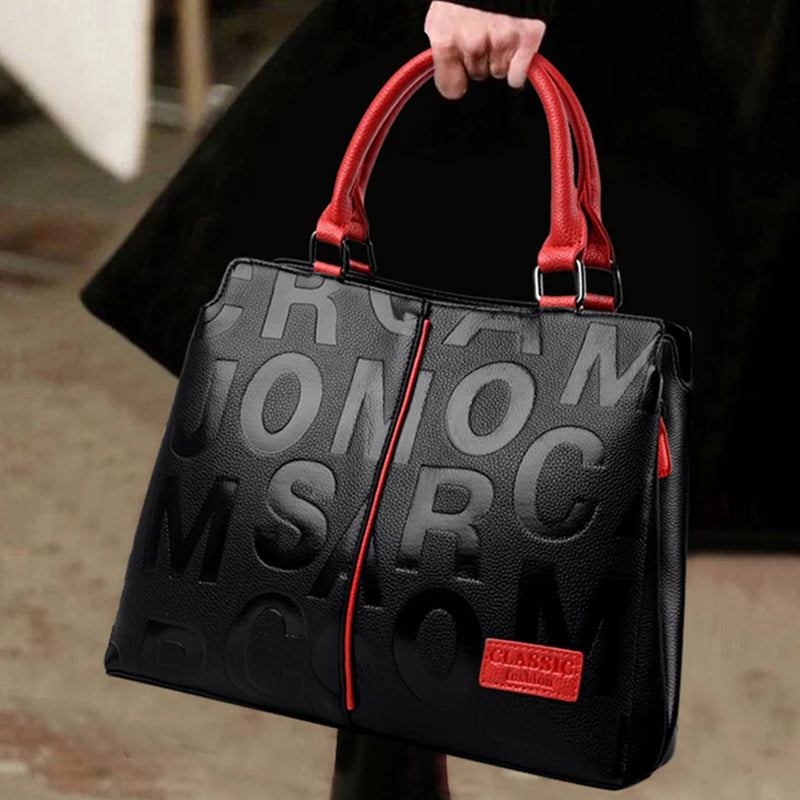 Bolsa Feminina Grande de Couro Sintético