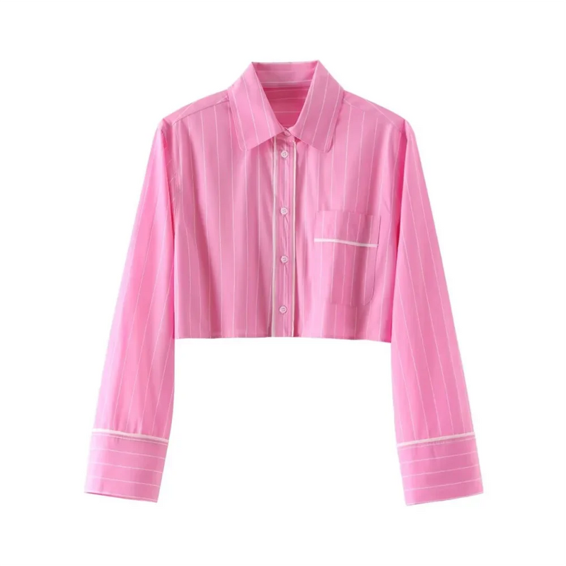 Conjunto Pink - Camisa Recortada e Calça com Cordão ajustavél - DermeBela