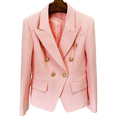 Blazer Feminino de Alfaiataria com Borda Barroca