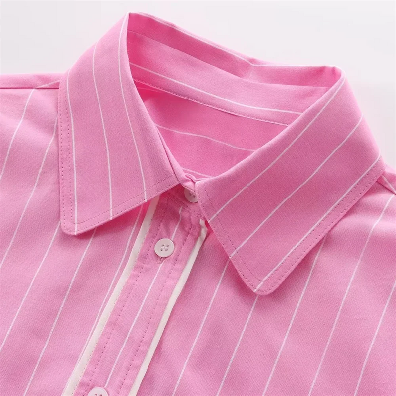 Conjunto Pink - Camisa Recortada e Calça com Cordão ajustavél - DermeBela