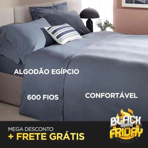 Compre 1 e Leve 4 - Jogo de Cama Luxus Dallas 600 Fios 100% com Algodão Egípcio